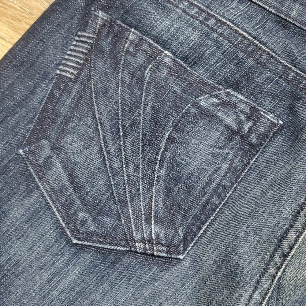 Paige denim skyline embellished pocket straight leg jeans